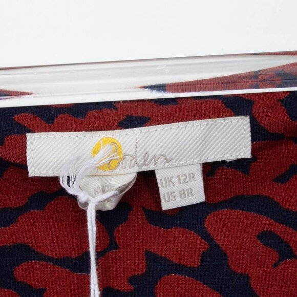 Boden Ruched Front Jersey Midi Dress Womens Size 8R NWT - Picture 8 of 12